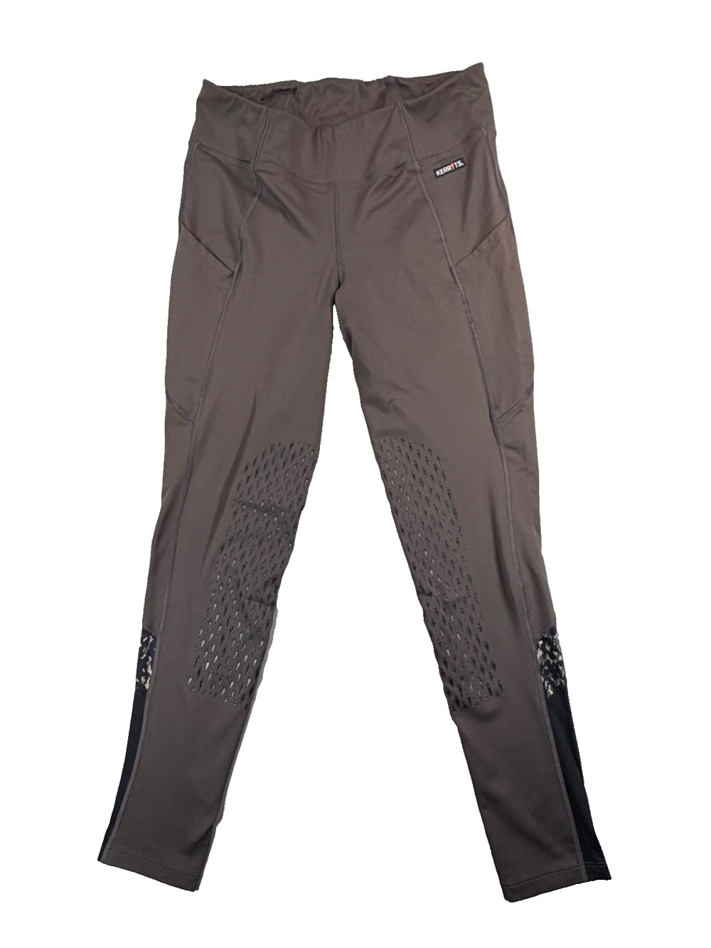 Kerrit's Freestyle Riding Tights with Pockets in Fawn Brown & Leopard (Women L)